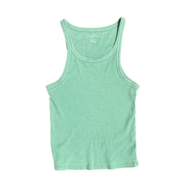 American Eagle Outfitters Tops - American Eagle Outfitters Mint Ribbed Tank Top size large